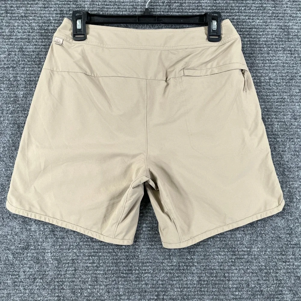 Lululemon Classic Fit Linerless Board Short Men 28 Tan 7 Inch Swim Beach